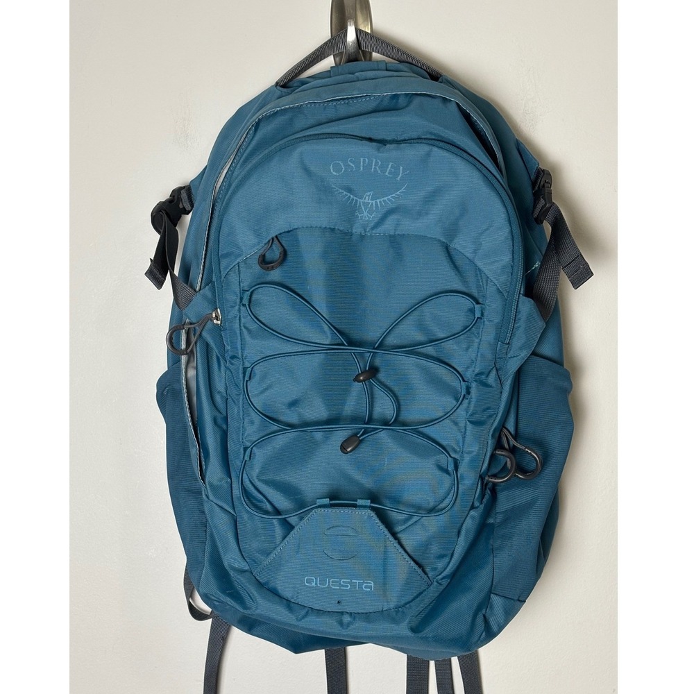 Osprey Backpack Questa 24/Seven Series Teal Blue Hiking Commute Travel Laptop